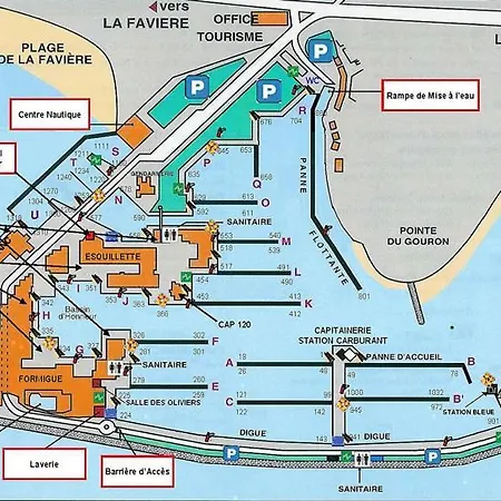 Apartmán T1 Bis Climatise - Parking - Piscine - Face A La Mer - 4 Pers - Port De Bormes *